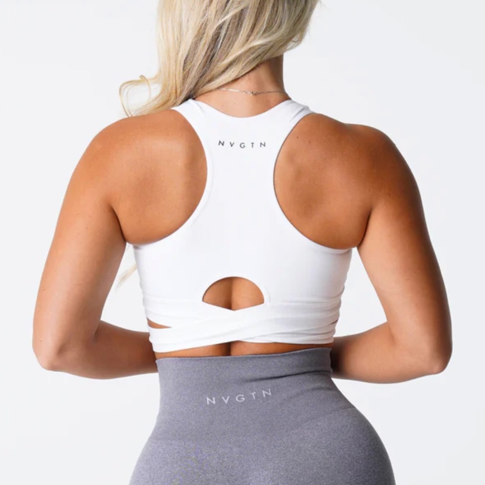 NVGTN sculpt white seamless bra